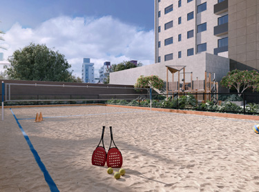 quadra de beach tennis