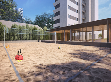 quadra de beach tennis