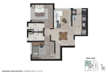 Cobertura 1º pavimento